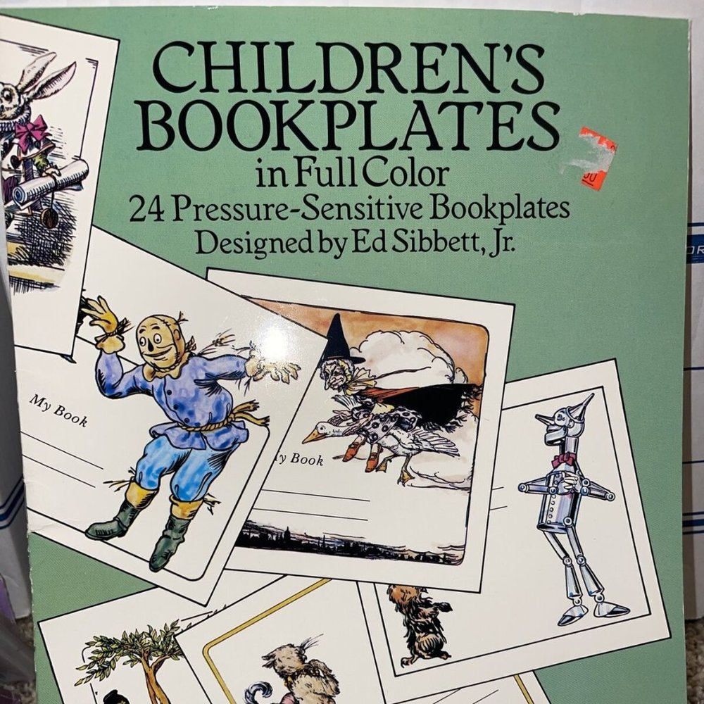 CHILDREN'S BOOKPLATES IN FULL COLOR: 24 PRESSURE-SENSITIVE By Ed Sibbett